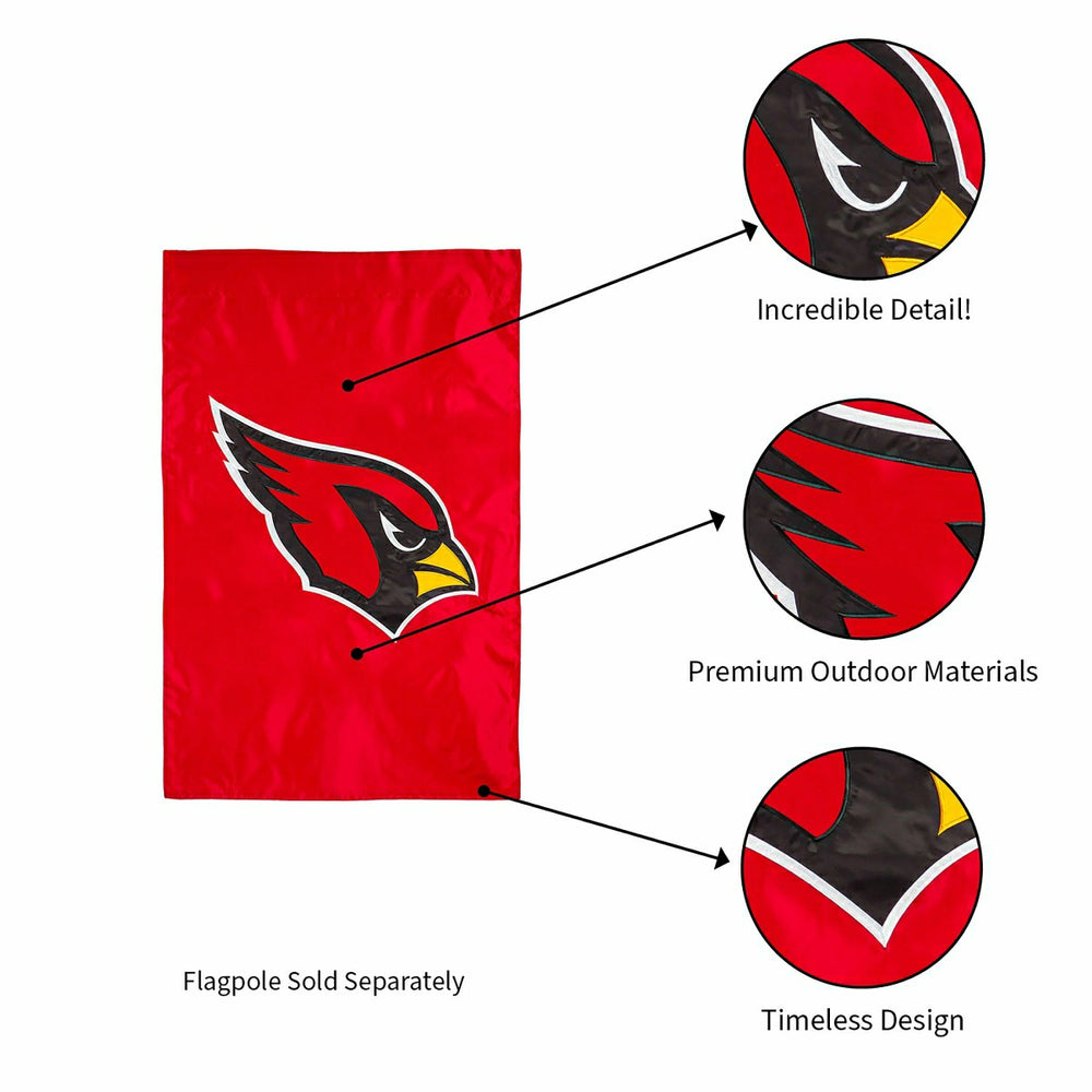 Applique Flag, Reg, Arizona Cardinals