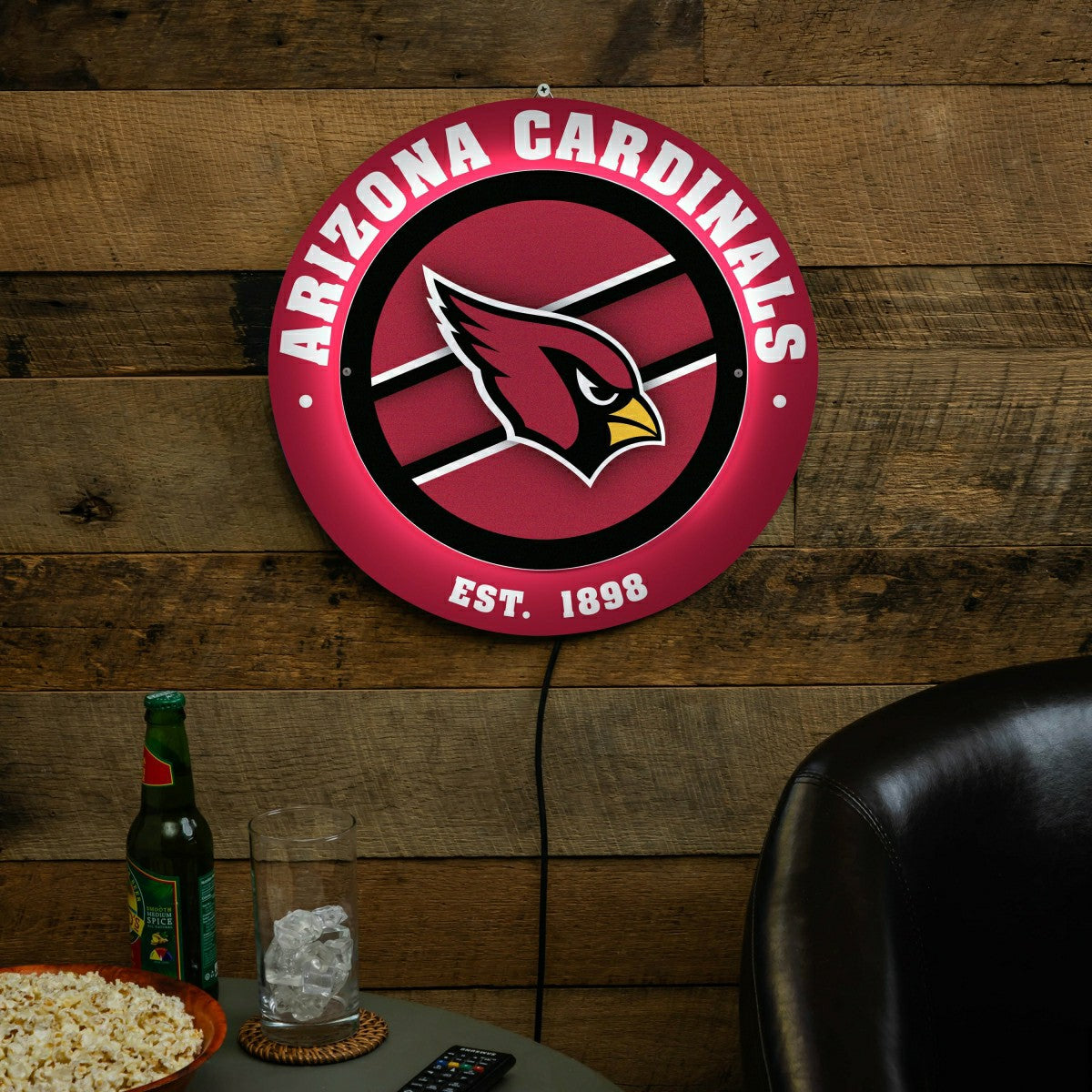 Arizona Cardinals, Metal Lite, Round