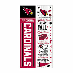 46" Double Sided Leaner, Arizona Cardinals, Fall Seasonal