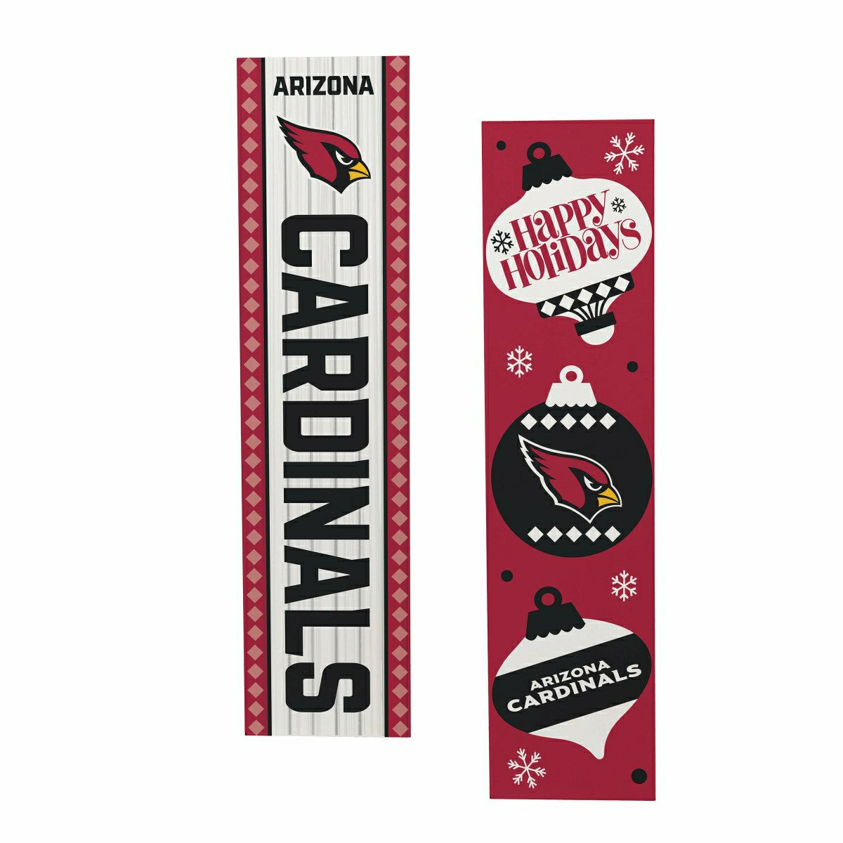 47" Double Sided Leaner, Arizona Cardinals, Christmas