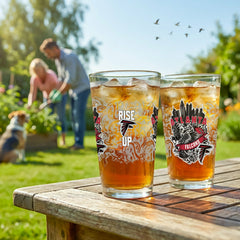 Atlanta Falcons 16oz Glass pint, Set of 2