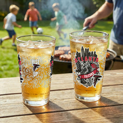 Atlanta Falcons 16oz Glass pint, Set of 2