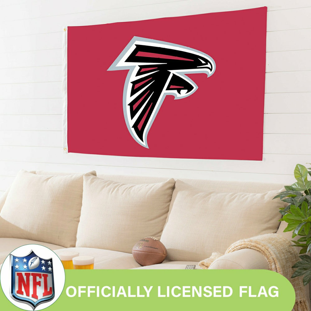 Atlanta Falcons Single Sided Flag w/ 2 Grommets, 3'x5'