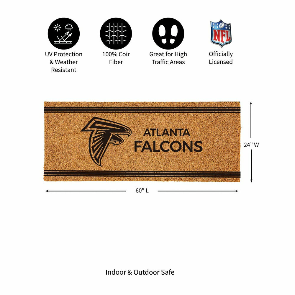 Atlanta Falcons Extra Large One Color Coir Mat, 60"x24"