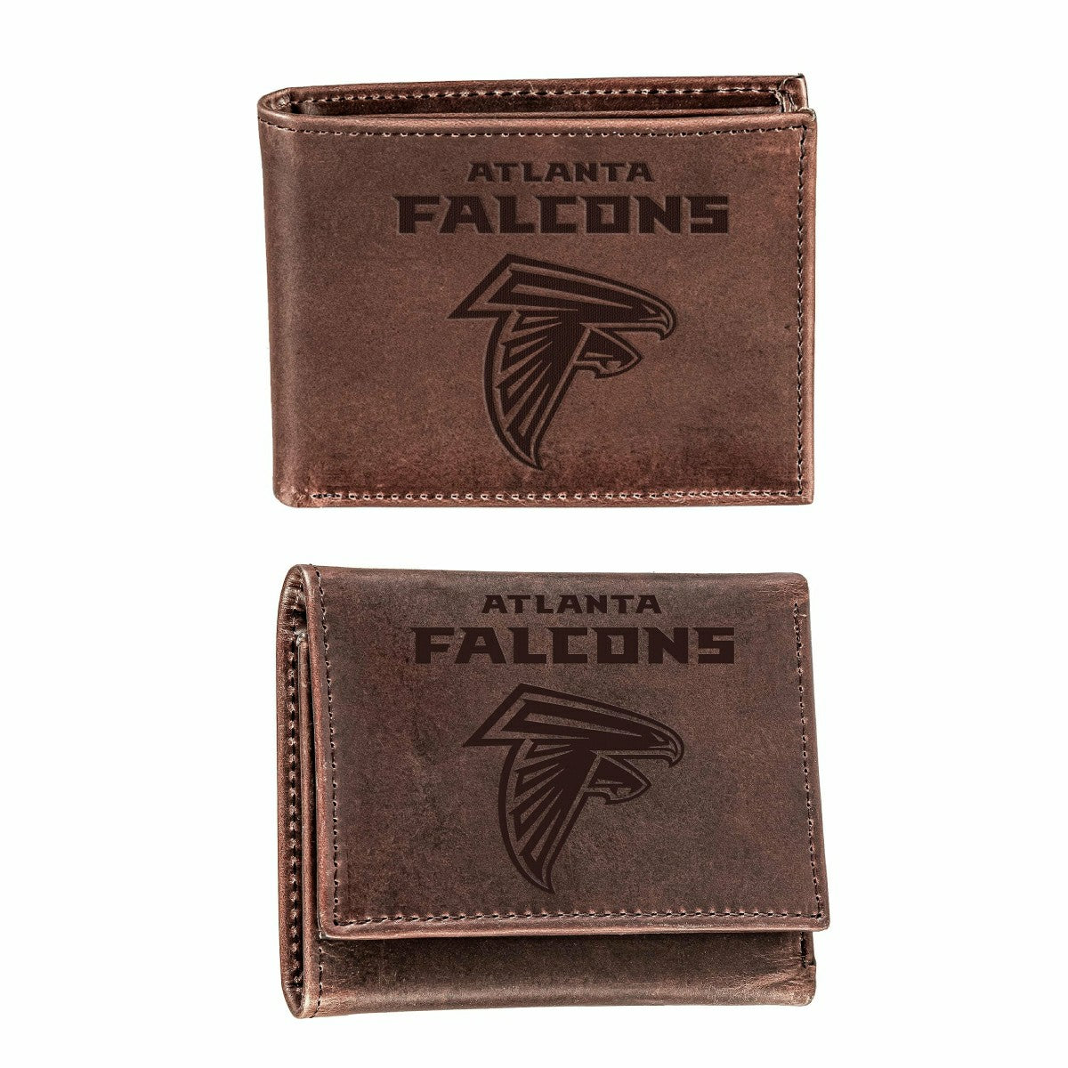 Atlanta Falcons, Bi-Fold and Tri-Fold Wallet Gift Set, Brown