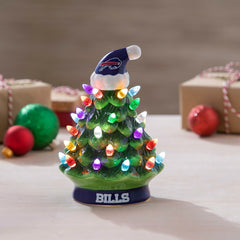 8" LED Ceramic Christmas Tree, Buffalo Bills