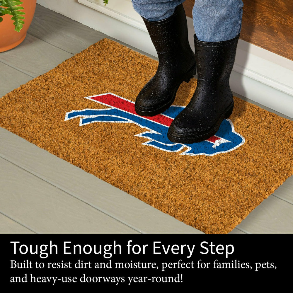 Coir Mat, 16"x28", Buffalo Bills