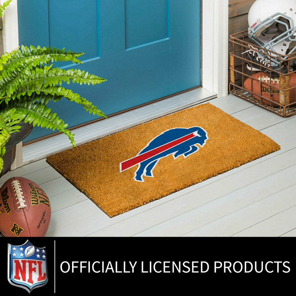 Coir Mat, 16"x28", Buffalo Bills