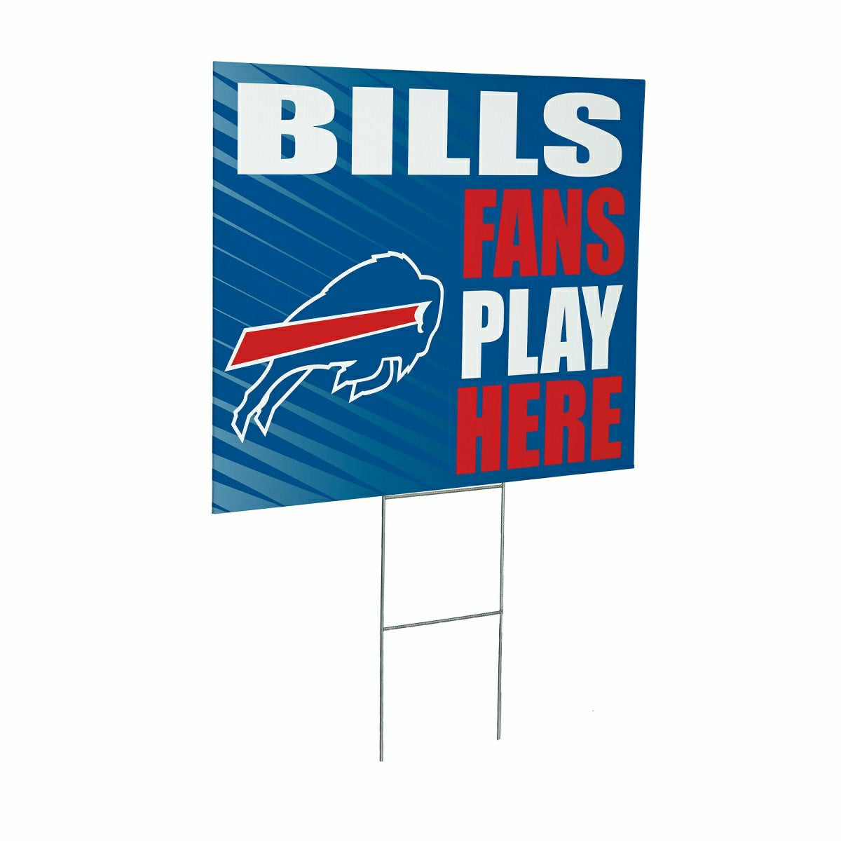 Buffalo Bills Coroplast Yard Sign "Fans Play Here"