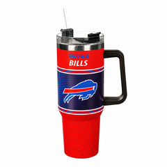 40oz Stainless Steel Canyon Cup w/ Straw, Buffalo Bills