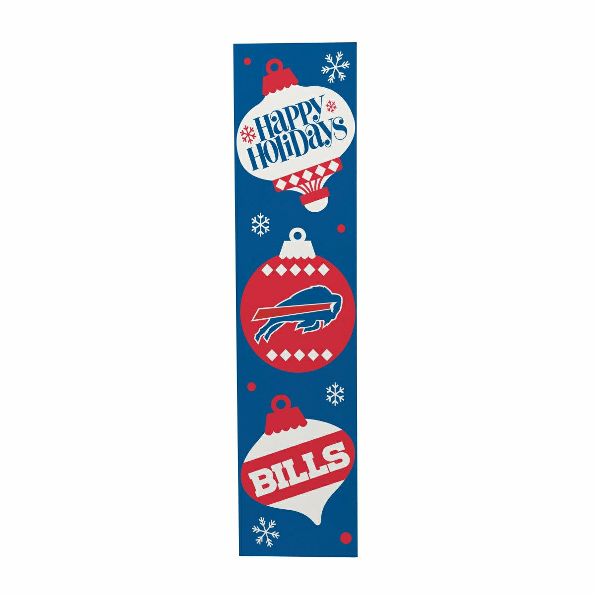 47" Double Sided Leaner, Buffalo Bills, Christmas