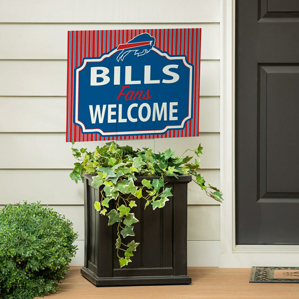 Buffalo Bills Coroplast Yard Sign, "Fans Welcome"