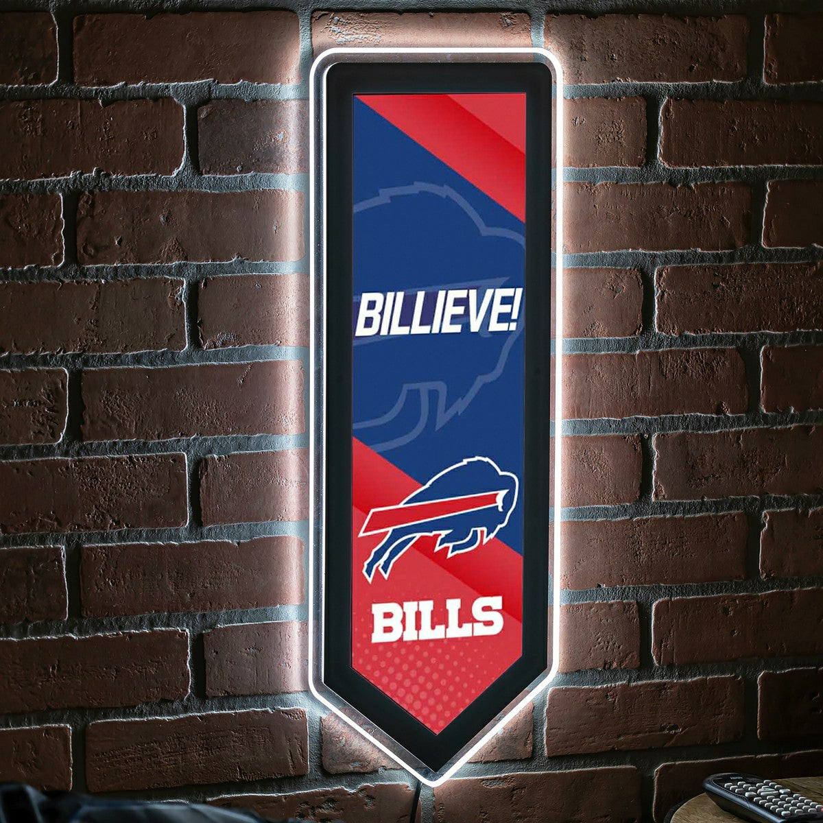 LED Wall Decor, Pennant, Buffalo Bills