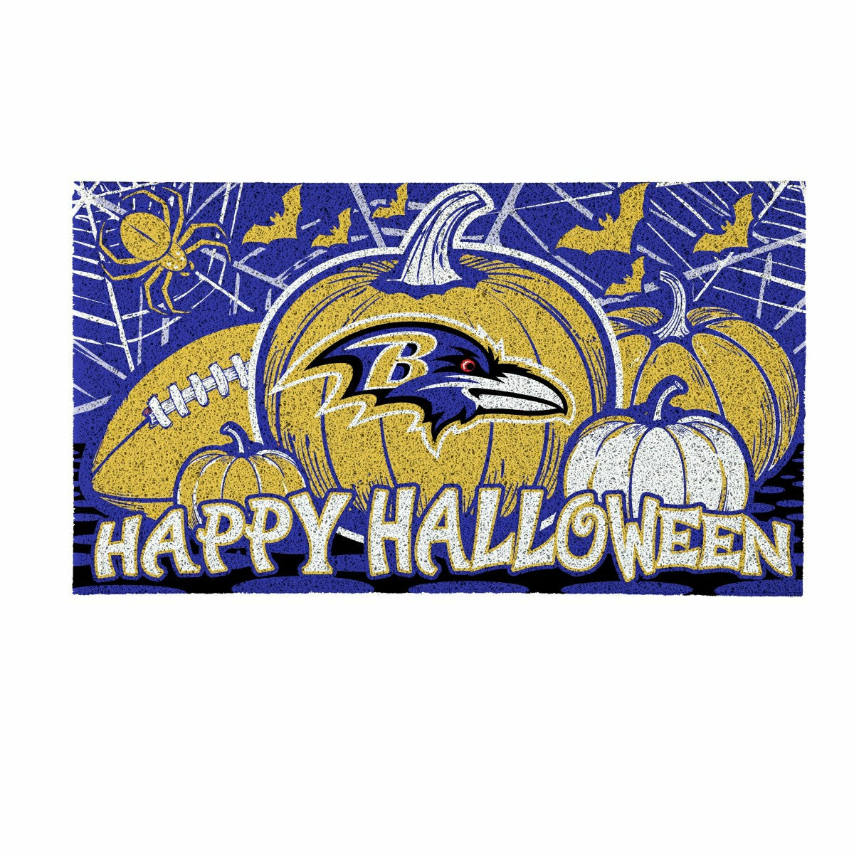 Baltimore Ravens Halloween PVC Mat, 28"x16"