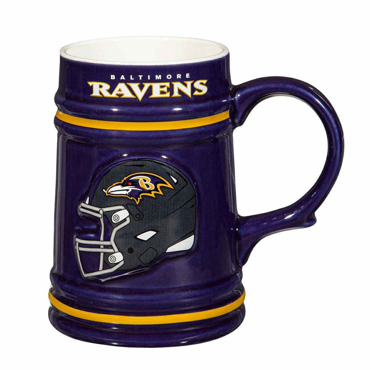 Baltimore Ravens Ceramic Stein Cup, 24oz
