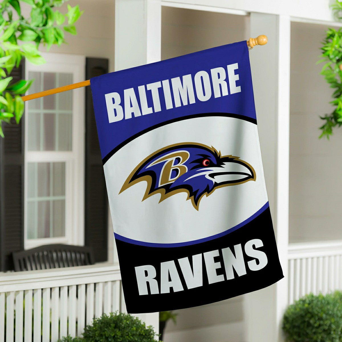 Baltimore Ravens Suede House Flag