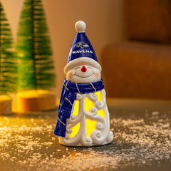 Baltimore Ravens Snowman LED Statuary, 8"