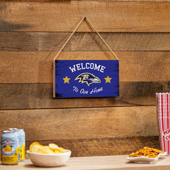Baltimore Ravens Wood Wall Sign, 6x11