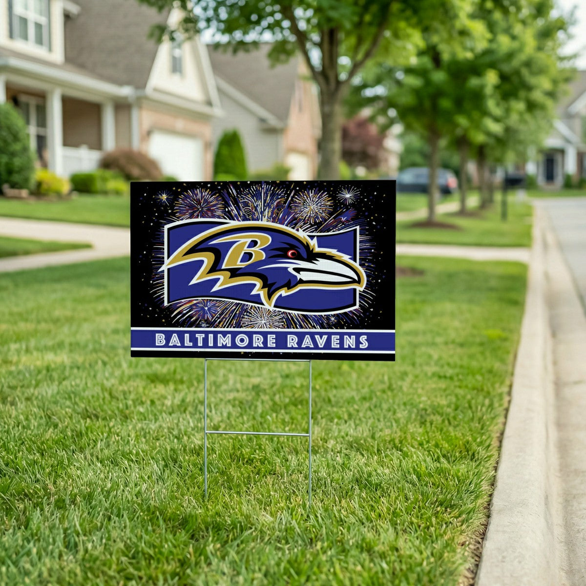 Baltimore Ravens Yard Sign, Patriotic