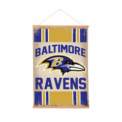 Baltimore Ravens, Canvas Wall Tapestry, Medium, 36x24