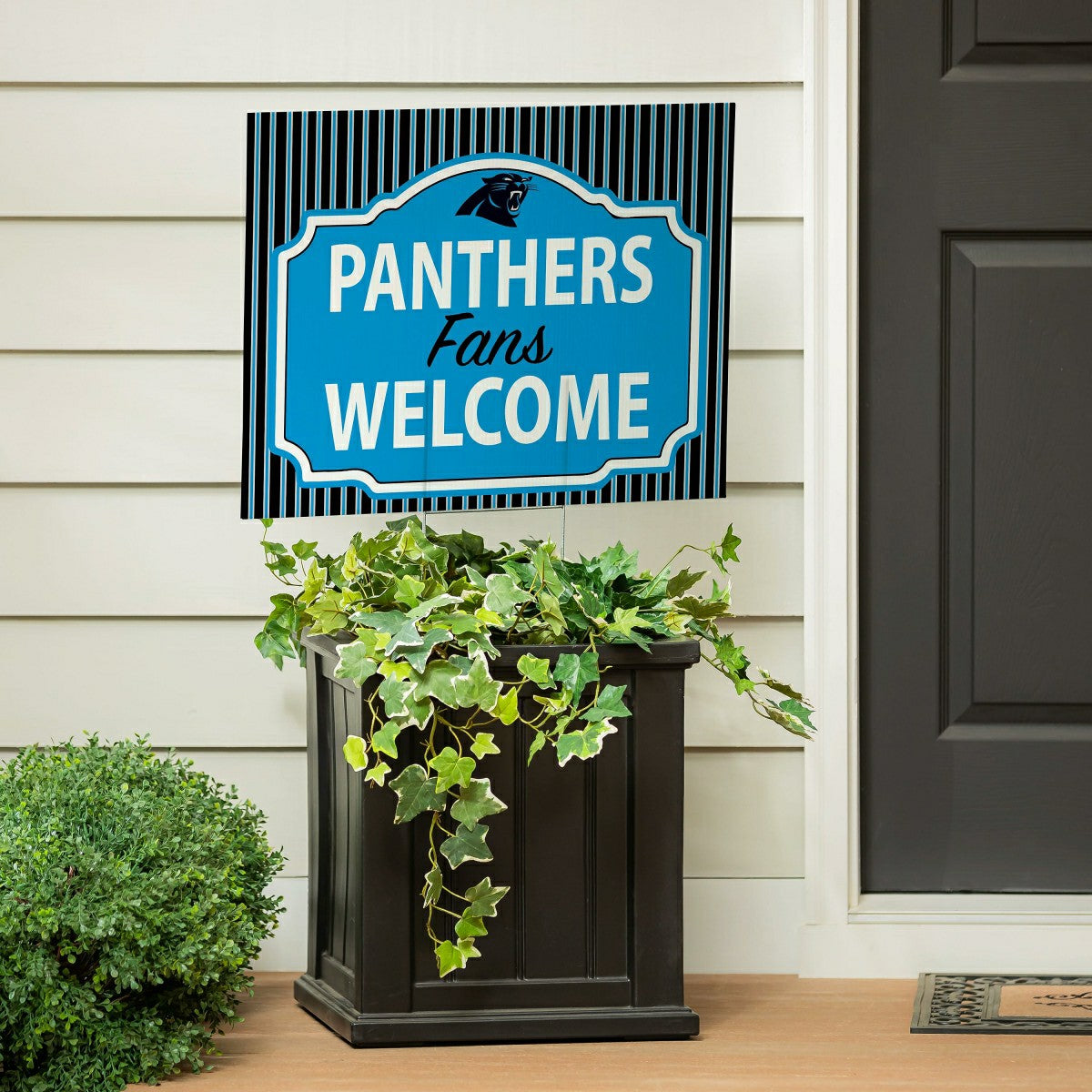 Carolina Panthers Coroplast Yard Sign, "Fans Welcome"