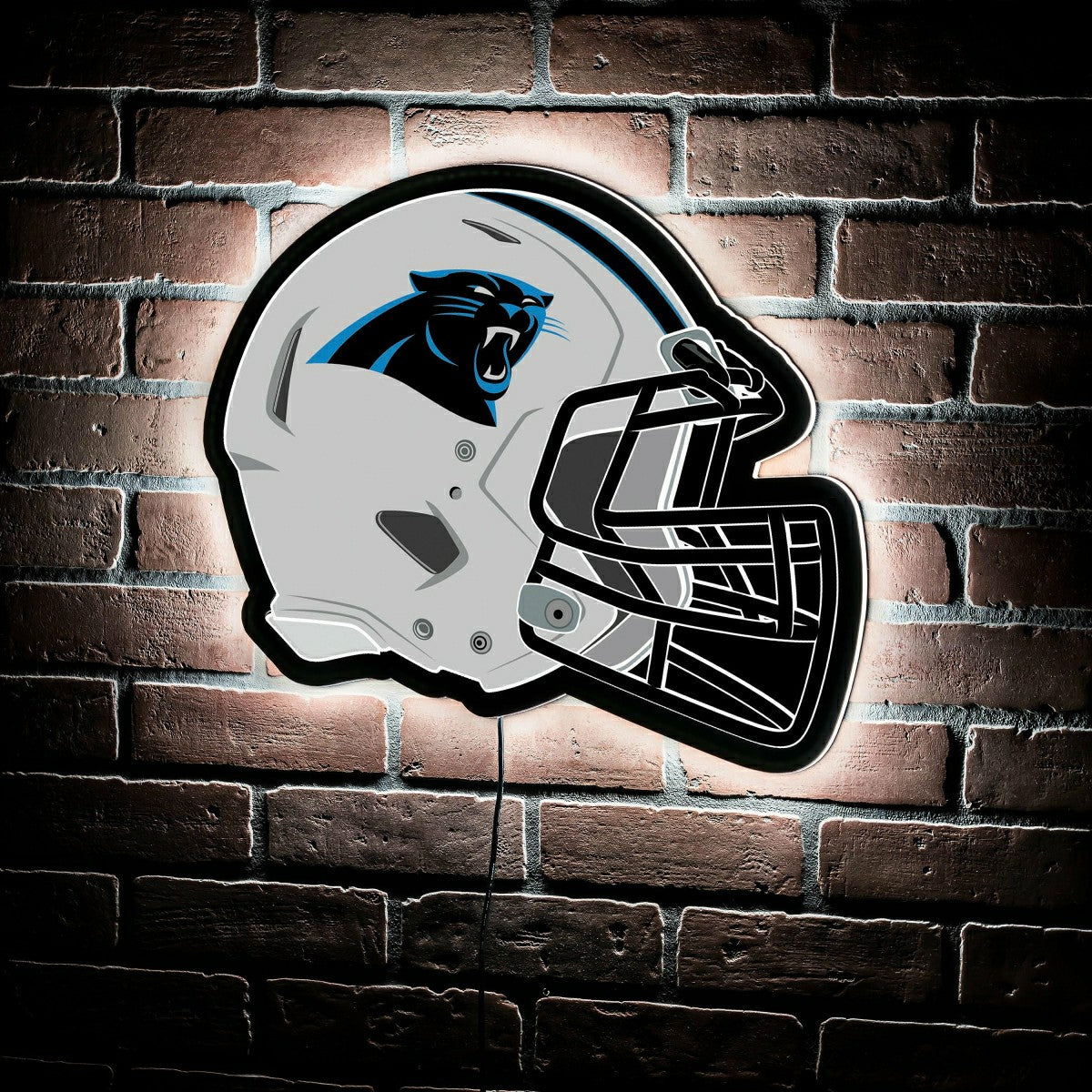 LED Wall Decor, Helmet, Carolina Panthers