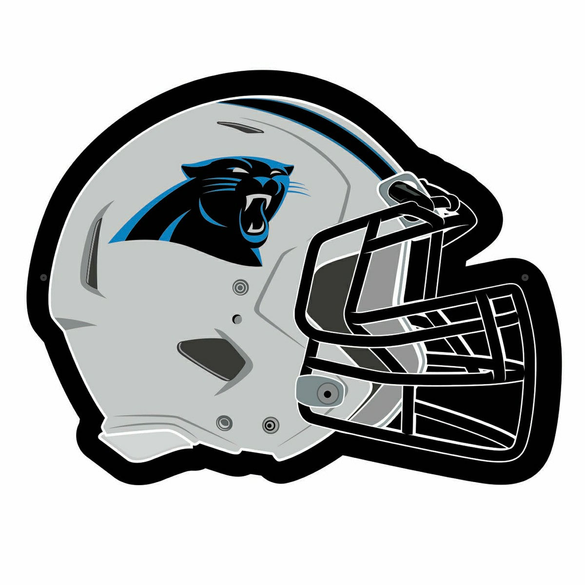 LED Wall Decor, Helmet, Carolina Panthers