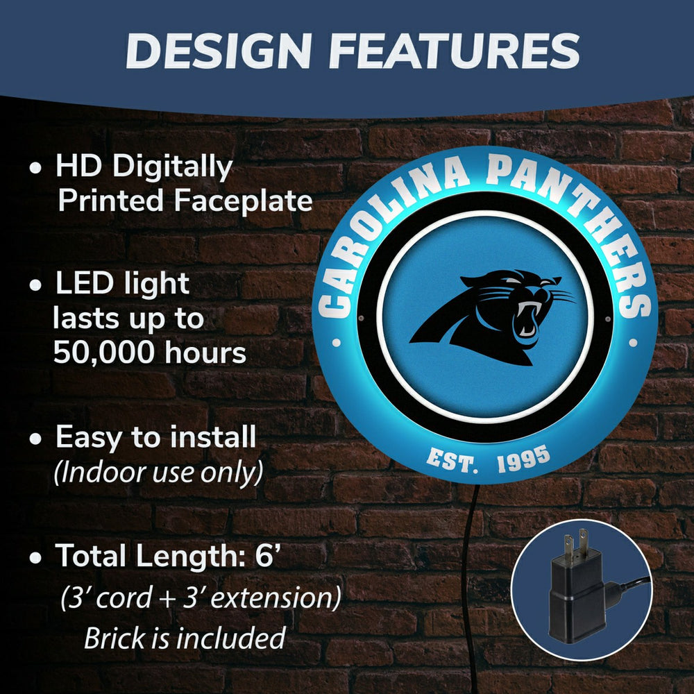 Carolina Panthers, Metal Lite, Round