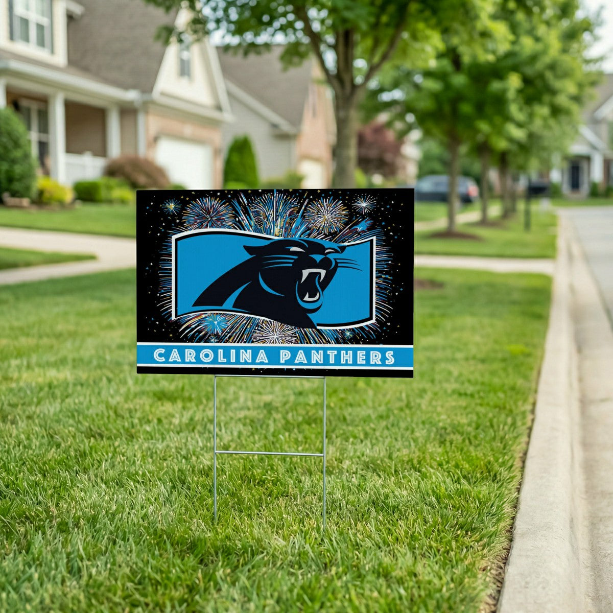 Carolina Panthers Yard Sign, Patriotic