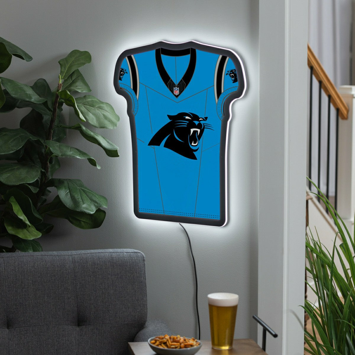 Carolina Panthers NFL Football Jersey Edgelite LED Decor