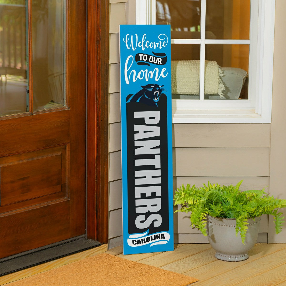 Carolina Panthers 47" Double Sided Leaner, Halloween
