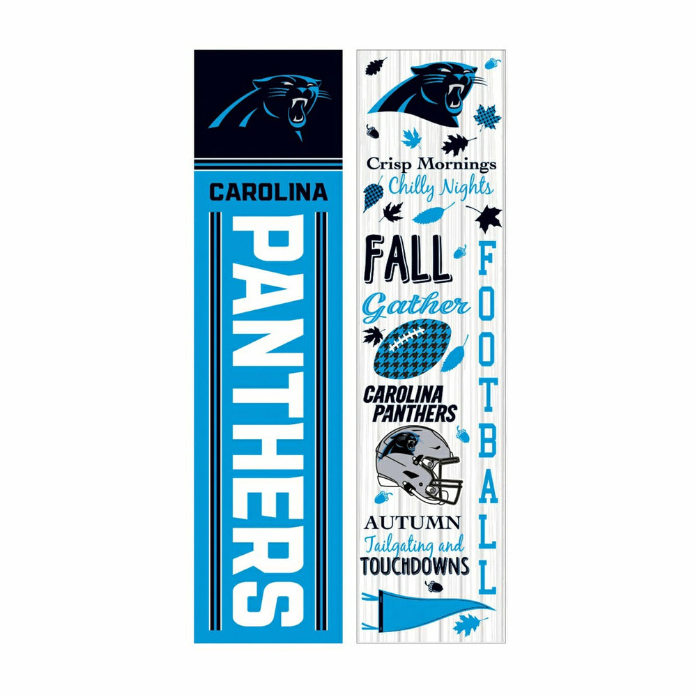 Carolina Panthers 46" Double Sided Leaner, Fall Seasonal