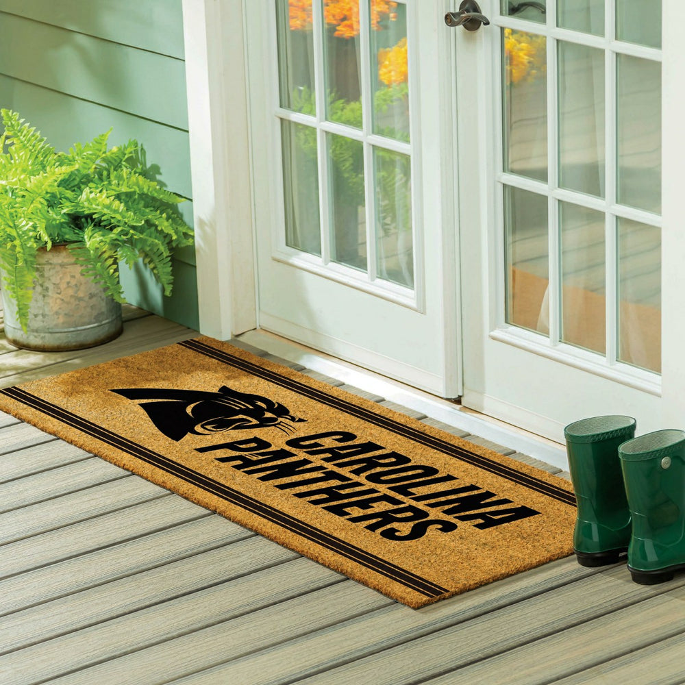 Carolina Panthers Extra Large One Color Coir Mat, 60"x24"