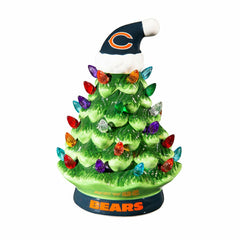 8" LED Ceramic Christmas Tree, Chicago Bears