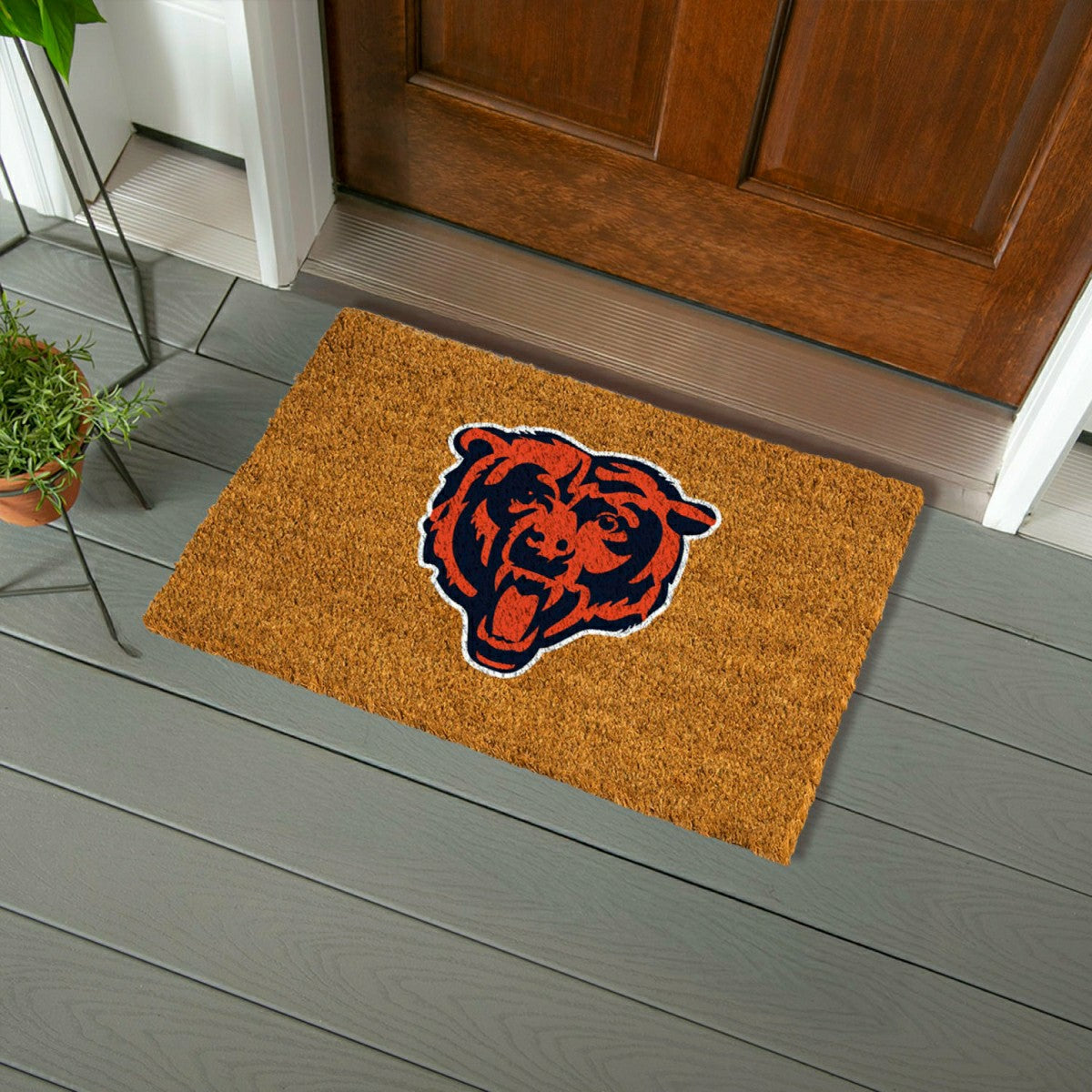 Coir Mat, 16"x28", Chicago Bears