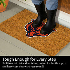 Coir Mat, 16"x28", Chicago Bears