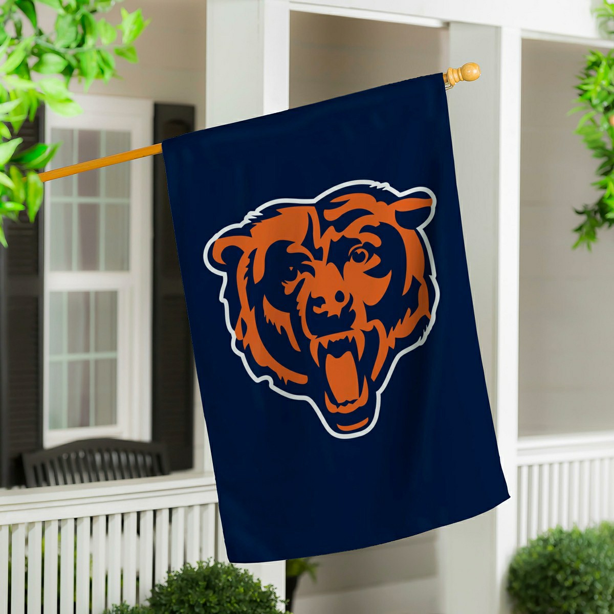 Chicago Bears Applique House Flag