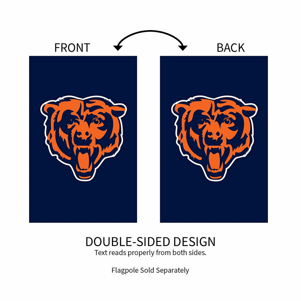 Chicago Bears Applique House Flag