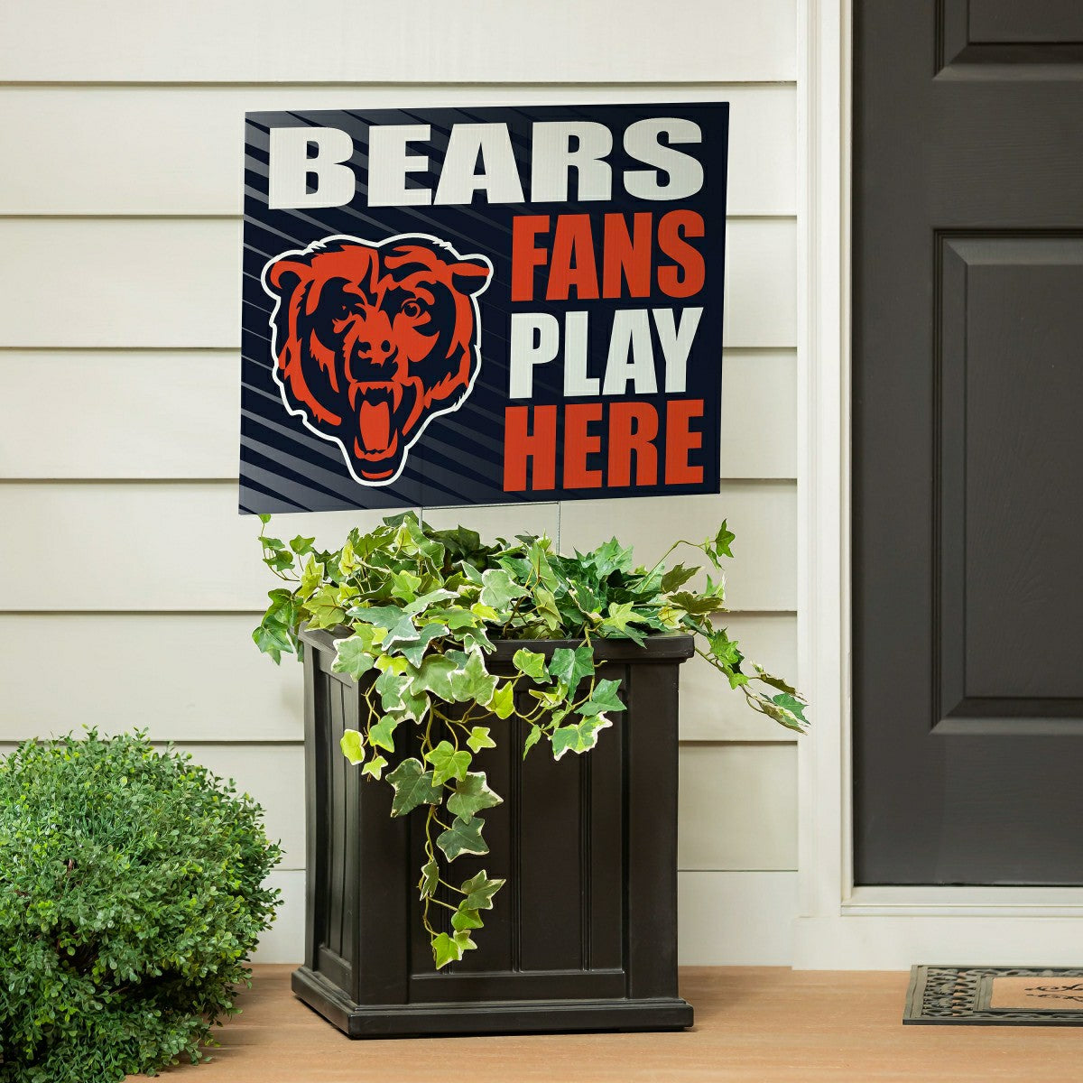Chicago Bears Coroplast Yard Sign "Fans Play Here"