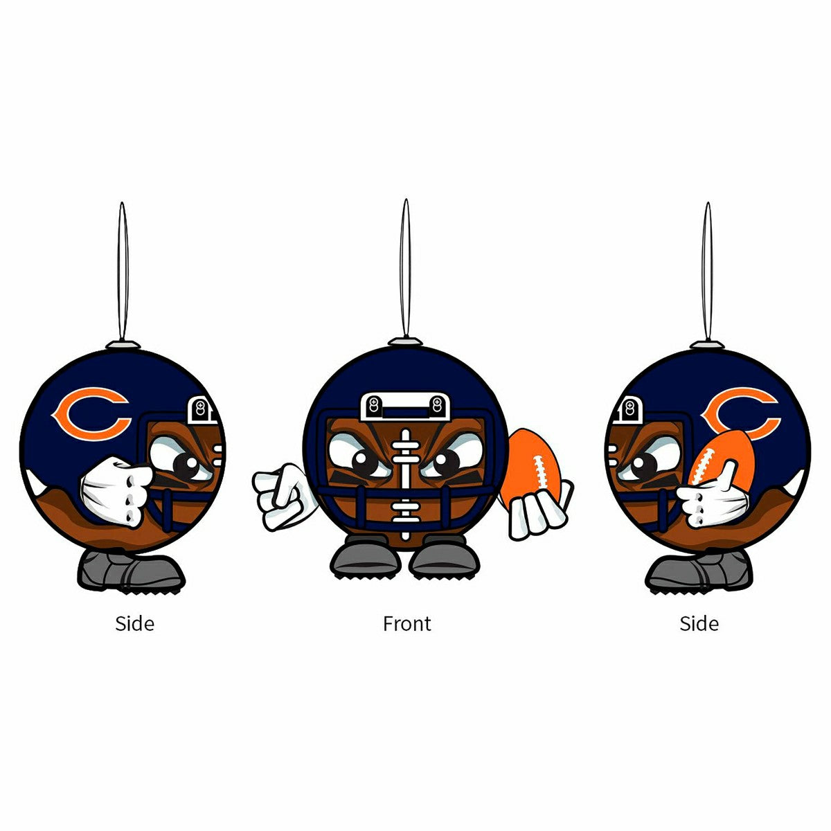 Chicago Bears, Ball Head Ornament