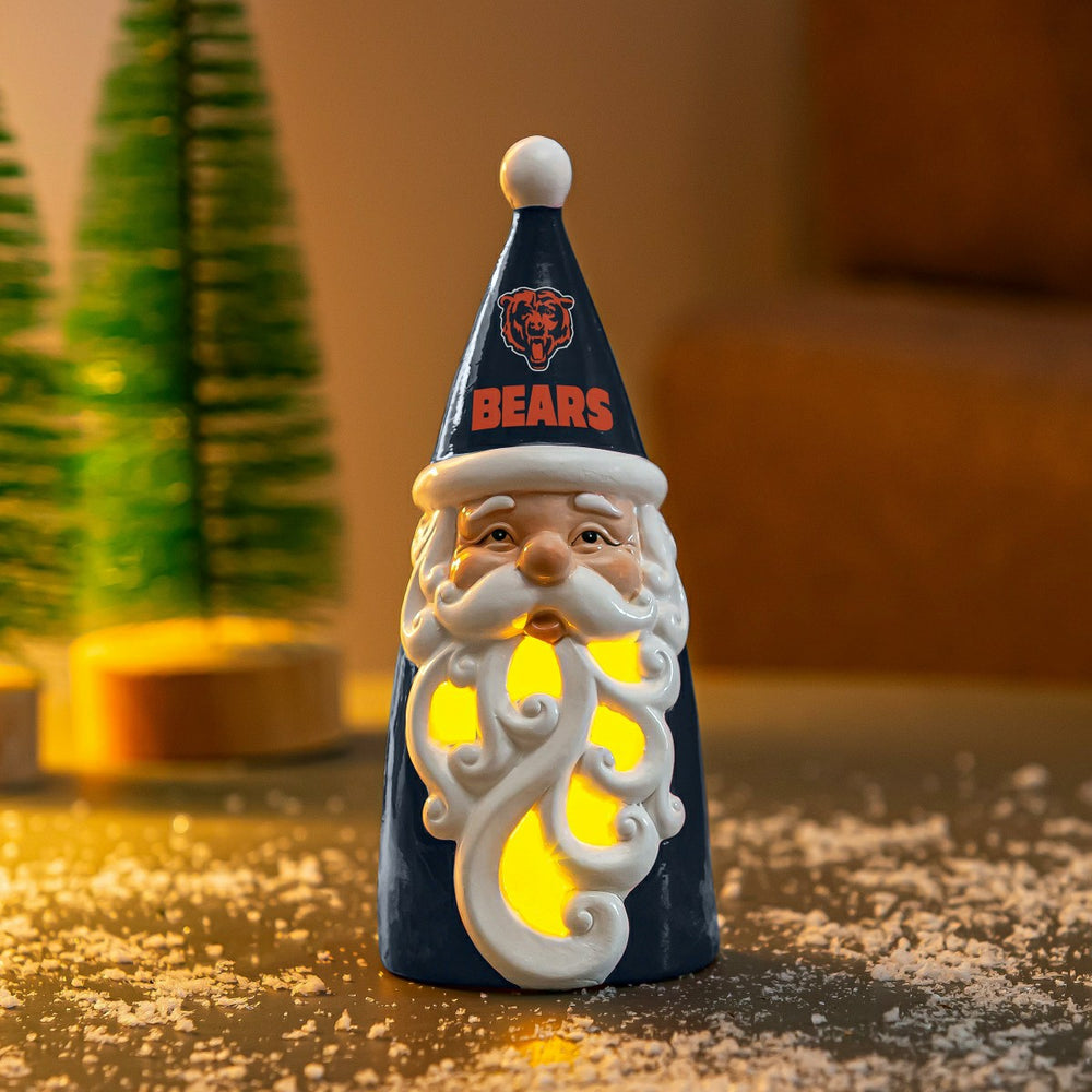 Chicago Bears Santa LED Statuary, 8"