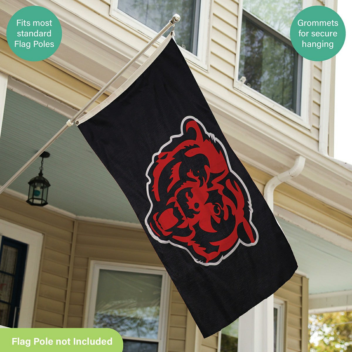 Chicago Bears Single Sided Estate Flag with 2 Grommets 3'x5'