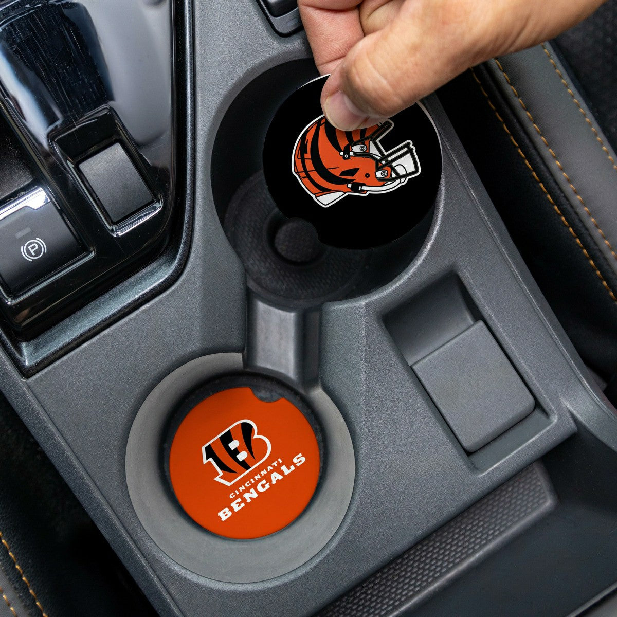 Cincinnati Bengals Car Coaster Set, 2pc
