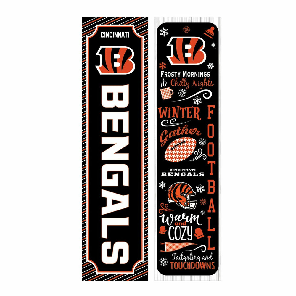 Cincinnati Bengals 46" Double Sided Leaner, Winter Seasonal