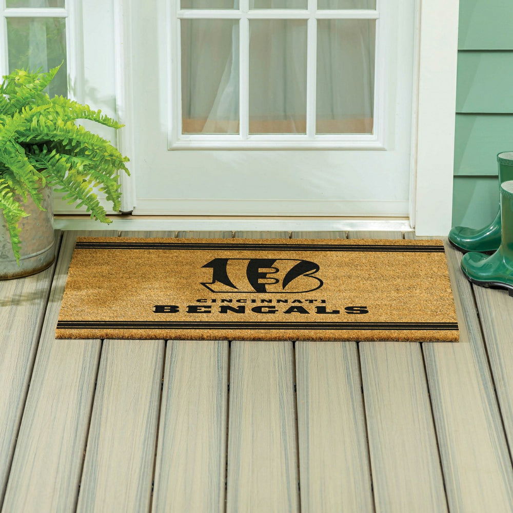 Cincinnati Bengals Large One Color Coir Mat, 36"x24"