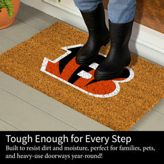 Coir Mat, 16"x28", Cincinnati Bengals
