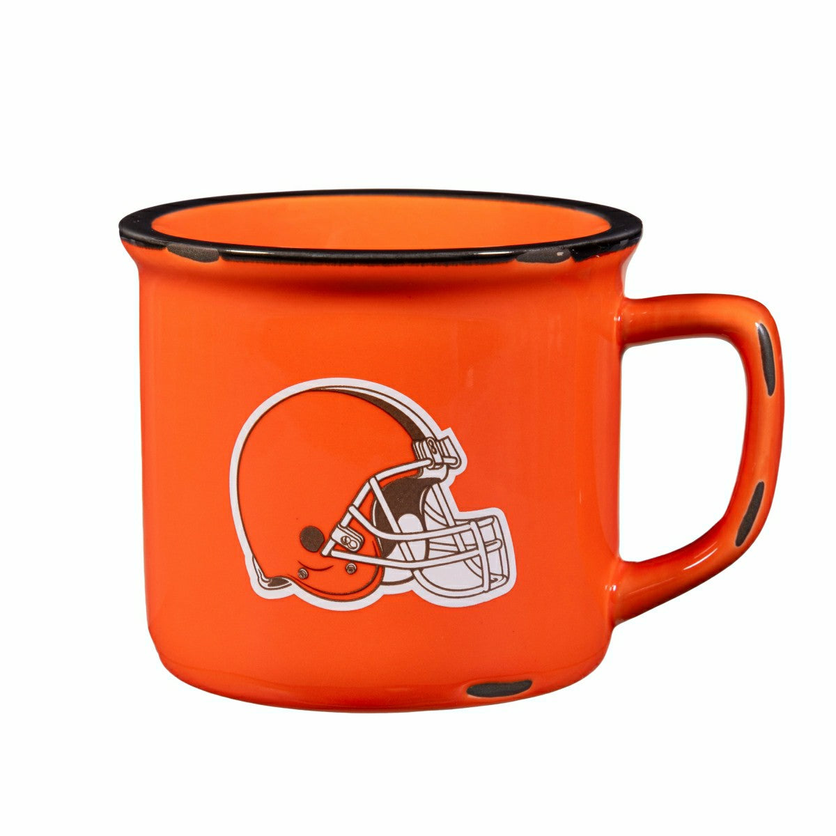 Cleveland Browns Ceramic Camp Cup with Enamel Finish, 14oz