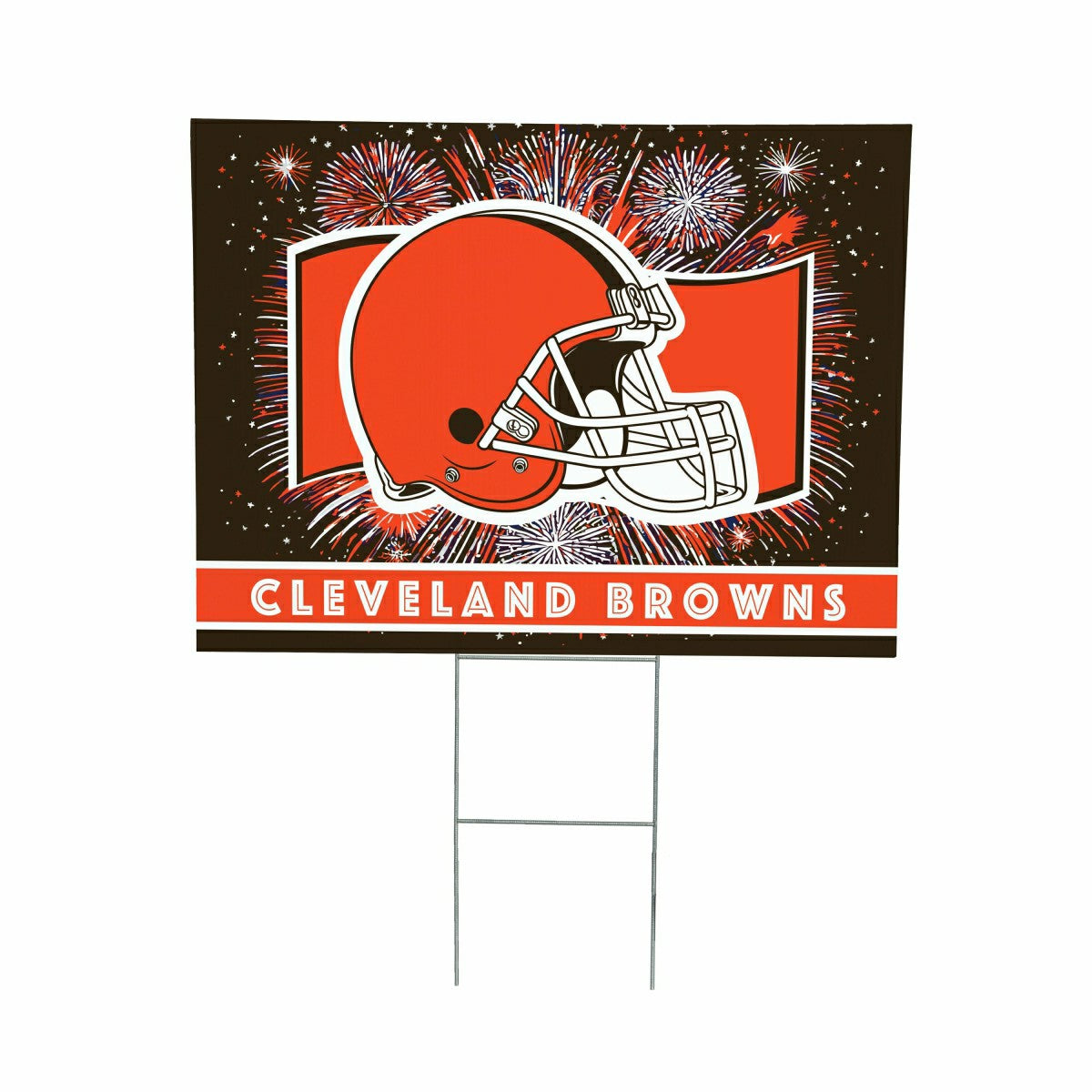 Cleveland Browns Yard Sign, Patriotic