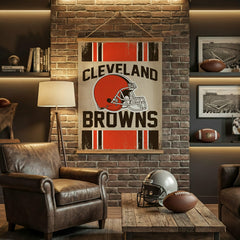 Cleveland Browns, Canvas Wall Tapestry, Large, 54x36