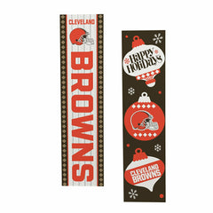 Cleveland Browns Christmas Double Sided Large Leaner, 47"